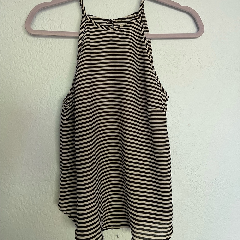 Abercrombie & Fitch Razorback blouse in black & white: Medium